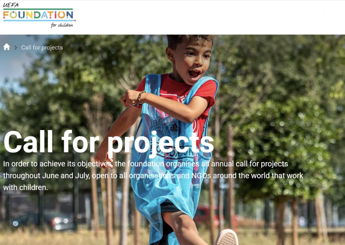 UEFA Foundation for Children 2025 : Subventions sportives pour ONG & associations