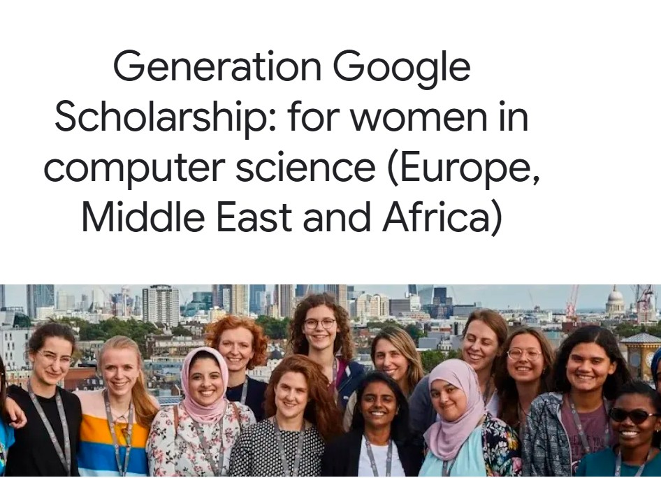 Bourse Generation Google pour femmes en informatique